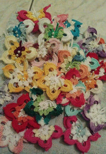 Lotto farfalle uncinetto - 10,
