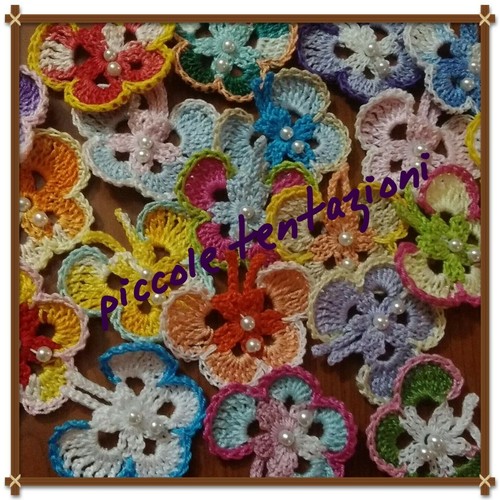 Lotto farfalle uncinetto - lotto, 8